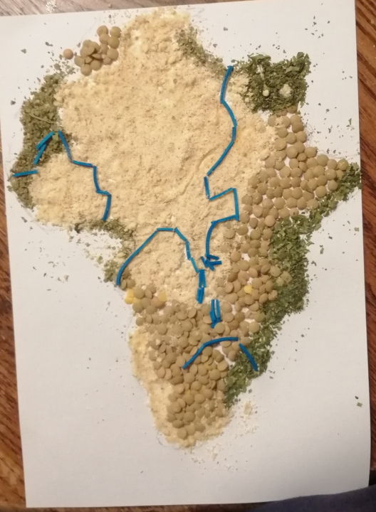 Mapa Afriky jinak